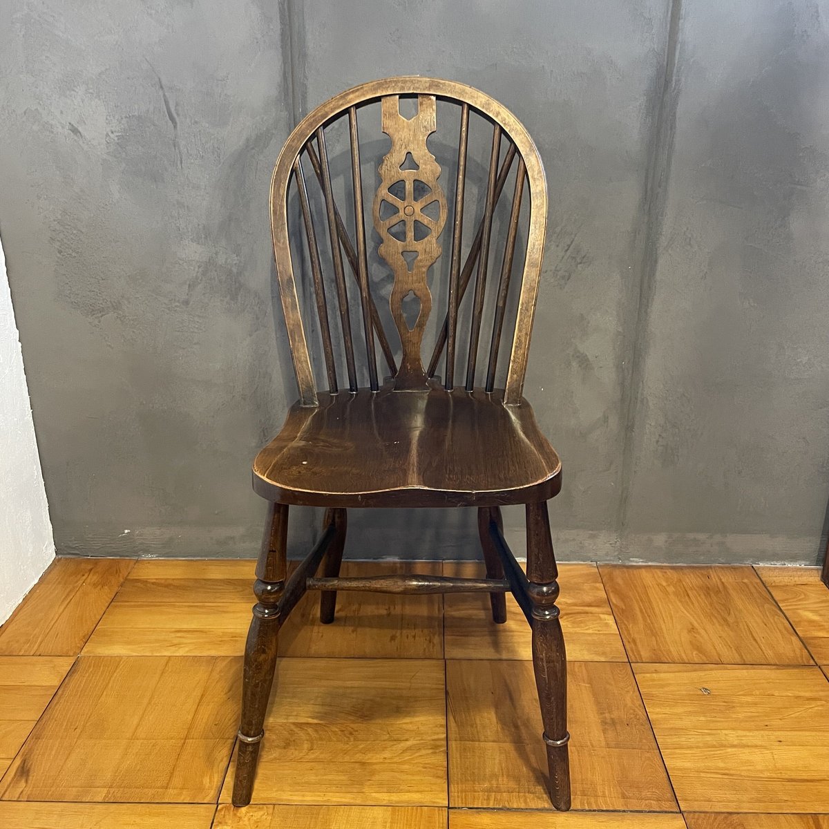 木製学校椅子◼︎収納付きアンティークヴィンテージレトロシャビー