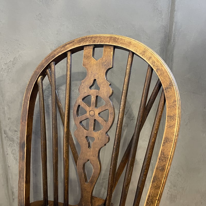 古い椅子 イギリス製 ウィンザーチェア 木製 イス 古道具 アンティーク