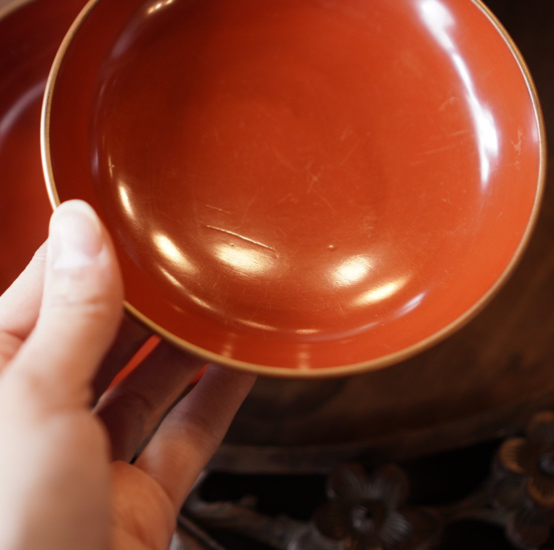 漆器椀 蓋付き 朱塗り 金蒔絵 漆器 吸物椀 金 汁椀 明治 和食器 漆器椀 蓋付き 朱塗り 金蒔絵 漆器 吸物椀 金 汁椀 明治 和食器