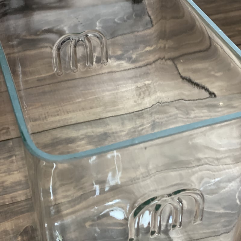 四角ガラス瓶 花瓶 ガラス インテリア フラワーベース 古道具