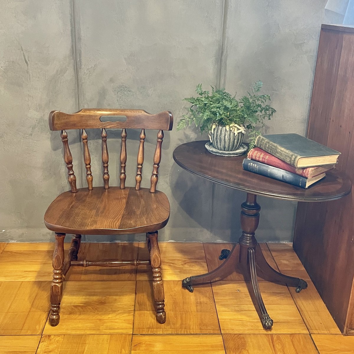 古い椅子 飛騨家具 ウィンザーチェア ミニチェア 木製 イス 古道具
