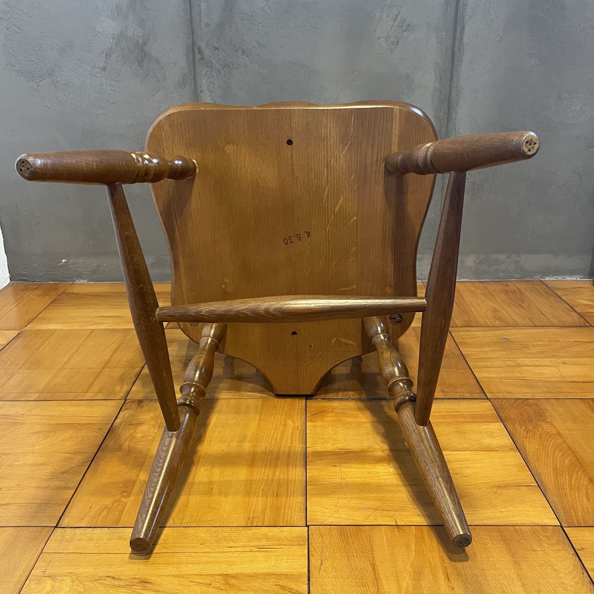 古いKASHIWAの椅子 KASHIWA ウィンザーチェア ダイニングチェア 木製