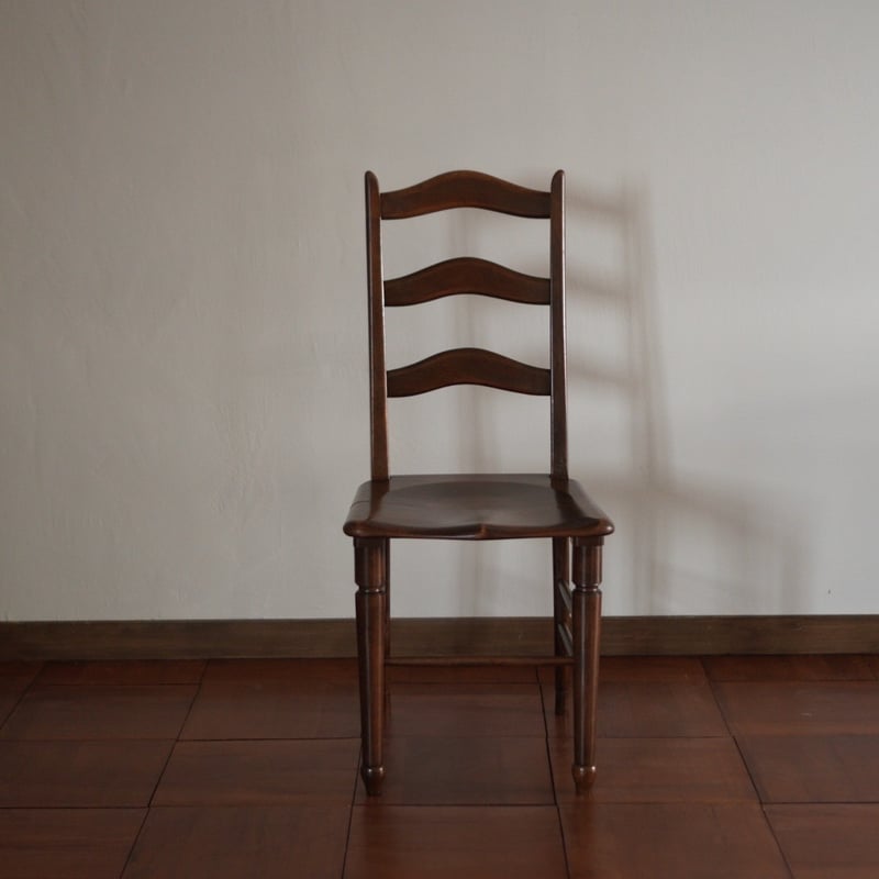 古い椅子 木製 ラダーバックチェア ダイニングチェア 古家具 古道具
