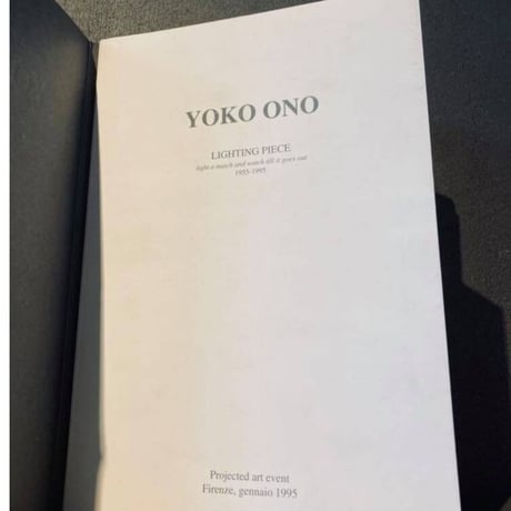 [ Lighting Piece / YOKO ONO] イタリア語版