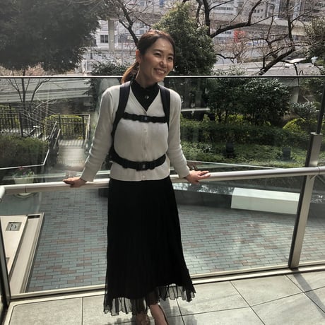 身体にやさしいリュックサック  前ポケット付き　ブラック