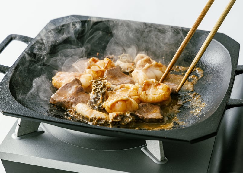 銅製 ホルモン鍋　40cm 田川ホルモン鍋用ミックスホルモン【冷凍】（400g） | 地域商社 紺屋