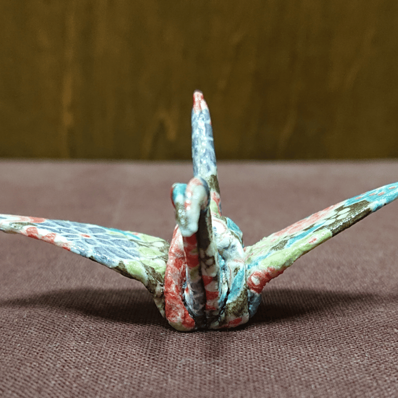 折り紙陶芸 鶴 Origami Ceramic Art Crane Sサイズ | SASE