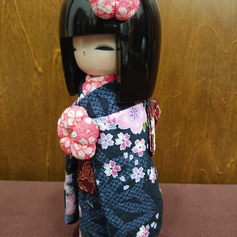 こけし時代　付録なし　美品 鳴子系 伝統こけし こけし 墨 九寸 約27cm こけしの岡仁 岡崎