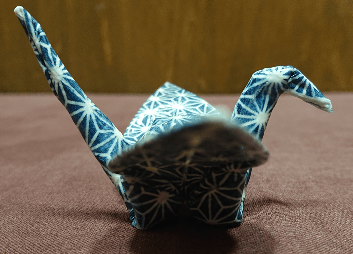 折り紙陶芸 鶴 Origami Ceramic Art Crane Mサイズ | SASE