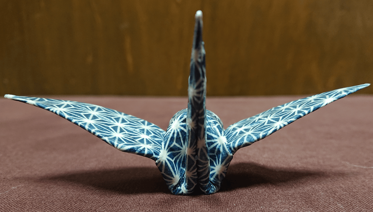 折り紙陶芸 鶴 Origami Ceramic Art Crane Mサイズ | SASE