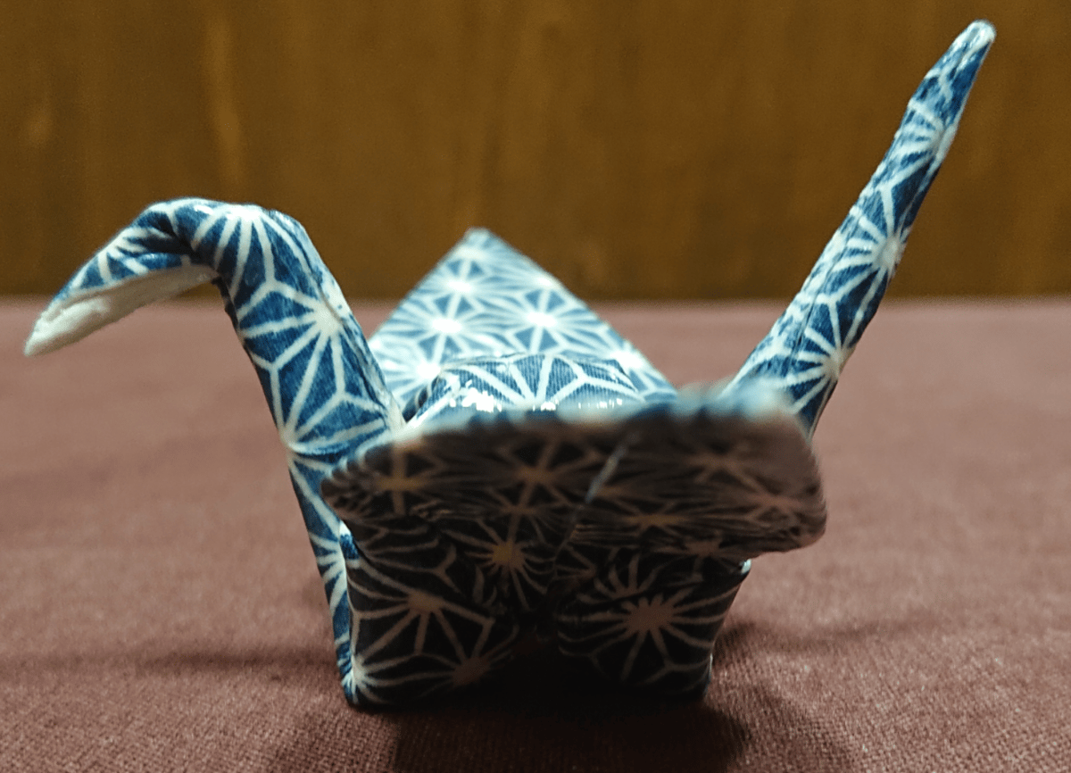 折り紙陶芸 鶴 Origami Ceramic Art Crane Mサイズ | SASE