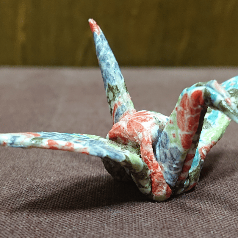 折り紙陶芸 鶴 Origami Ceramic Art Crane Sサイズ | SASE