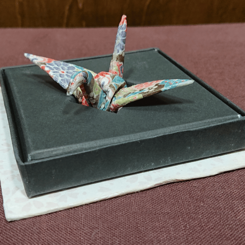 235.折り鶴◇スプレーアート