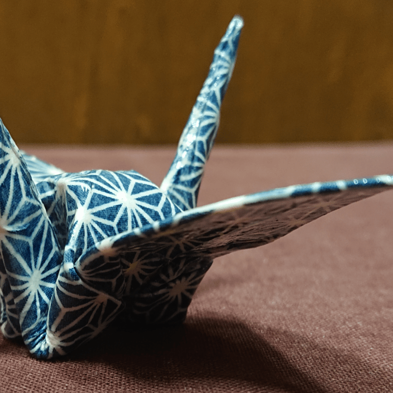 折り紙陶芸 鶴 Origami Ceramic Art Crane Mサイズ | SASE