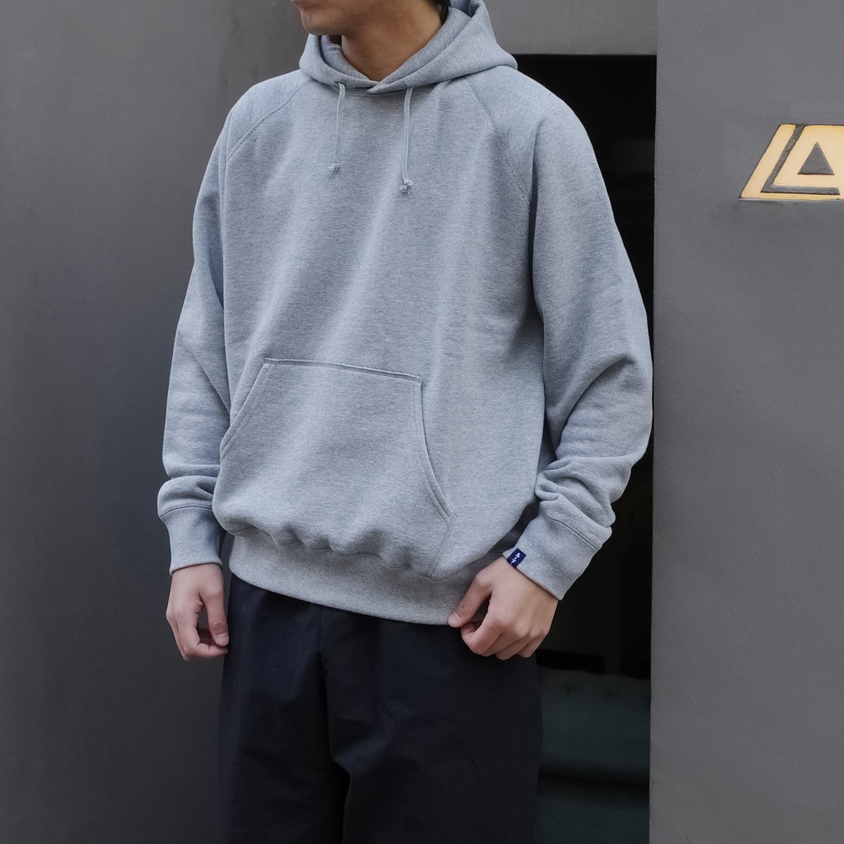 ループウィラー LW313 リラックスフィット スウェット グレー　M Loopwheeler LW313 Relaxed Fit Crewneck Sweatshirt - Gray Melange