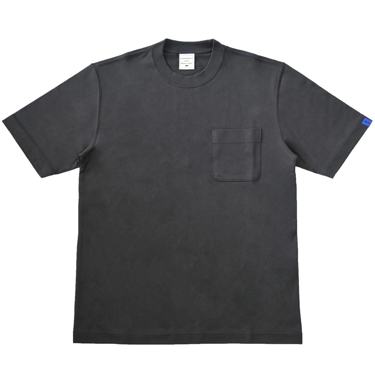 LW56 ミドルウェイト吊り天竺 無地クルーネックポケットTシャツ 