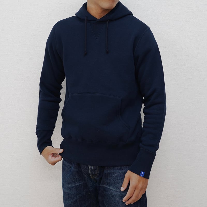 LOOPWHEELER LW05 丸胴吊り編みプルオーバーフーディ Loopwheeler LW05 丸胴吊り編みプルオーバーフーディ ブラック