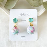 「糸紡ぎ」クリスタルピアス／イヤリング