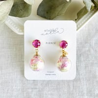 「糸紡ぎ」クリスタルピアス／イヤリング