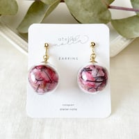 「糸紡ぎ」20mmピアス／イヤリング