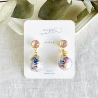 「糸紡ぎ」クリスタルピアス／イヤリング