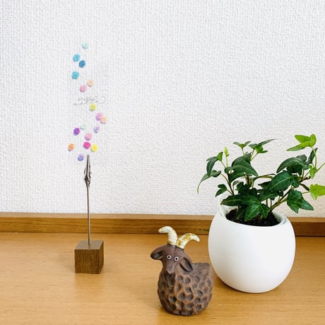 かすみ草 クリアしおり (1枚)