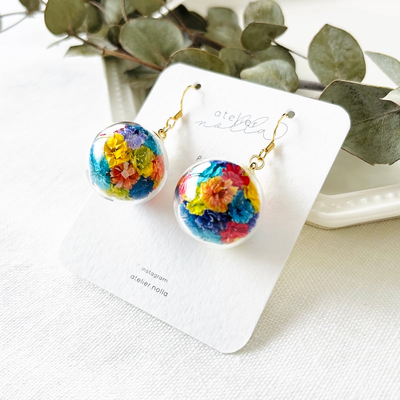 20mmガラスドームピアス／イヤリング | atelier nolla