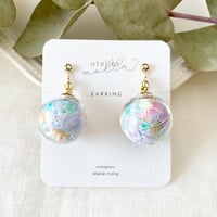 「糸紡ぎ」20mmピアス／イヤリング