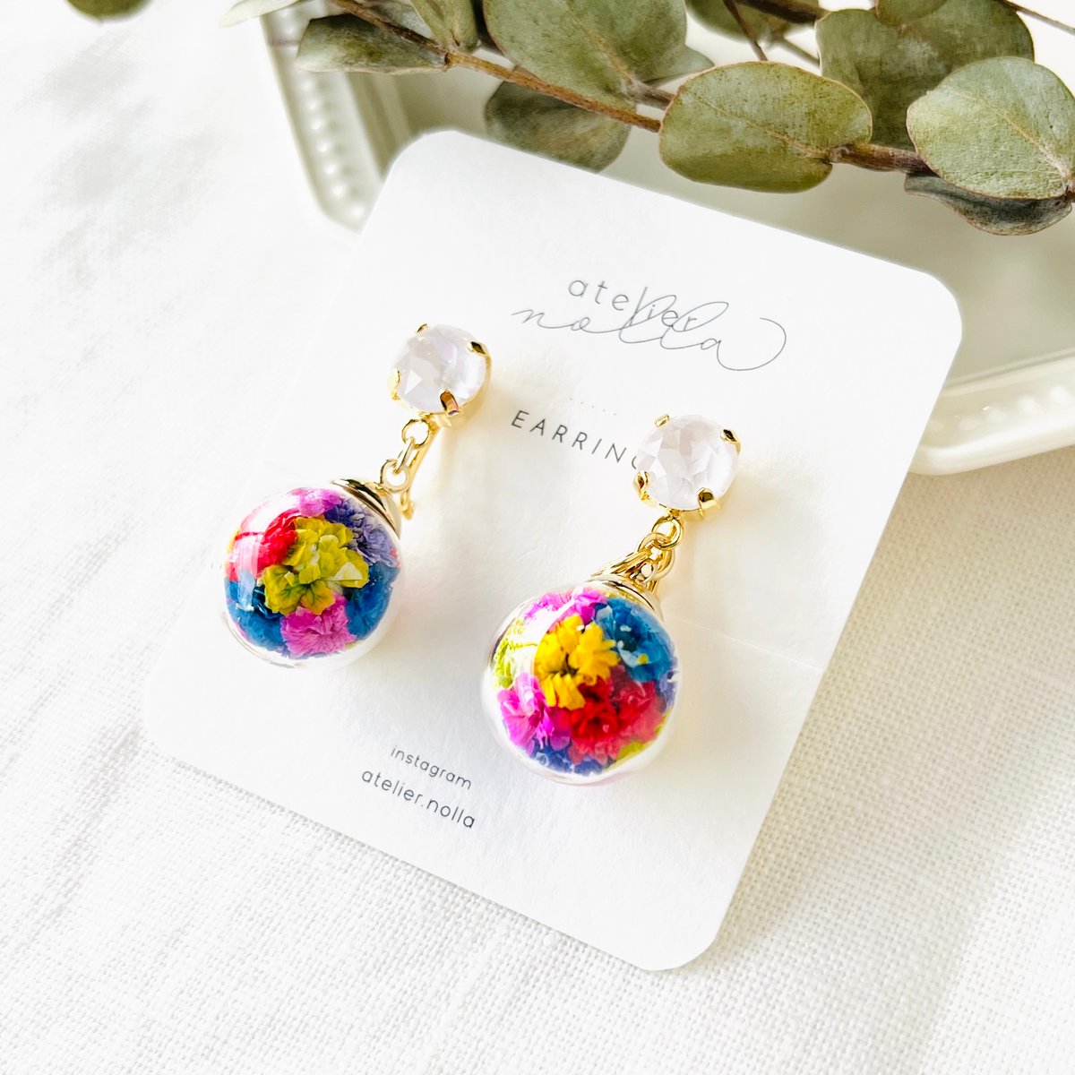 Feelingシリーズ」クリスタルピアス／イヤリング | atelier nolla