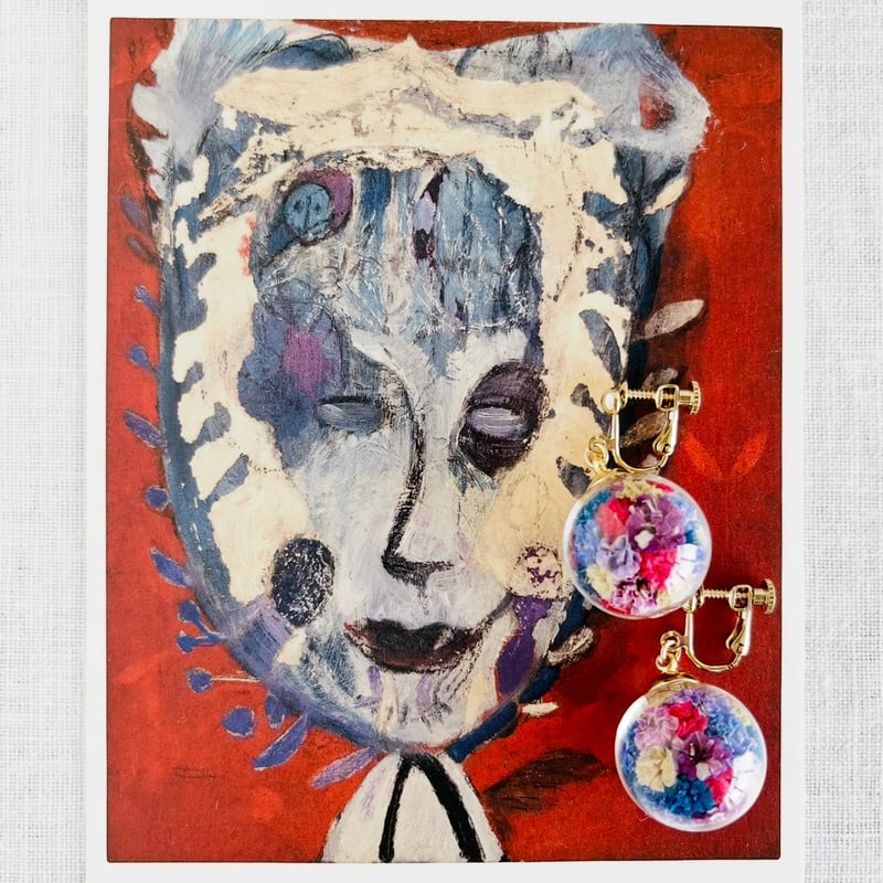 Art by colors」collection・20mmガラスドームピアス／イヤリング |