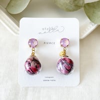 「糸紡ぎ」クリスタルピアス／イヤリング