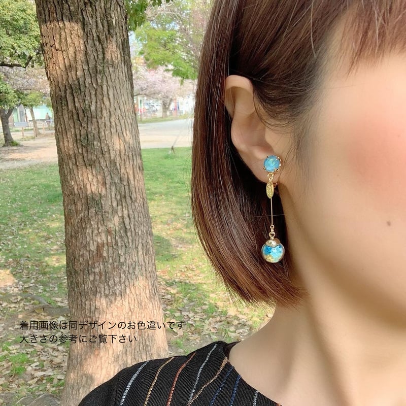 Feelingシリーズ」クリスタル・ロングピアス／イヤリング | atelier nolla