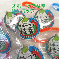 オホーツク枝幸ロゴピンバッジ