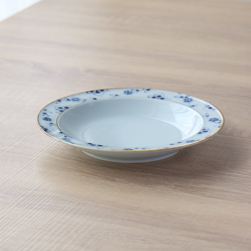 つる花唐草 リムプレート 16cm /19cm | 和食器通販 有田焼 山忠