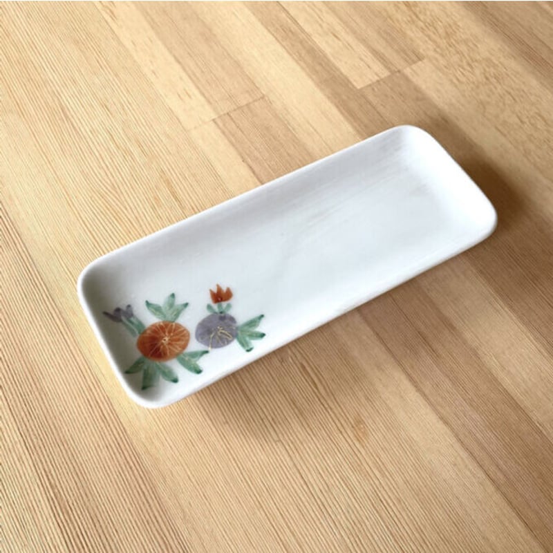 特価品】京小菊 長角皿 小 | 有田焼 山忠 特価品】京小菊 長角皿 小 | 有田焼 山忠
