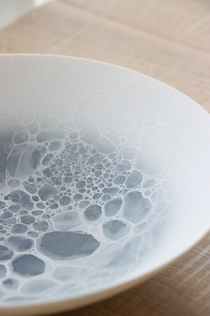 泡 ボウル 18cm blue/gray | 和食器通販 有田焼 山忠｜おしゃれで