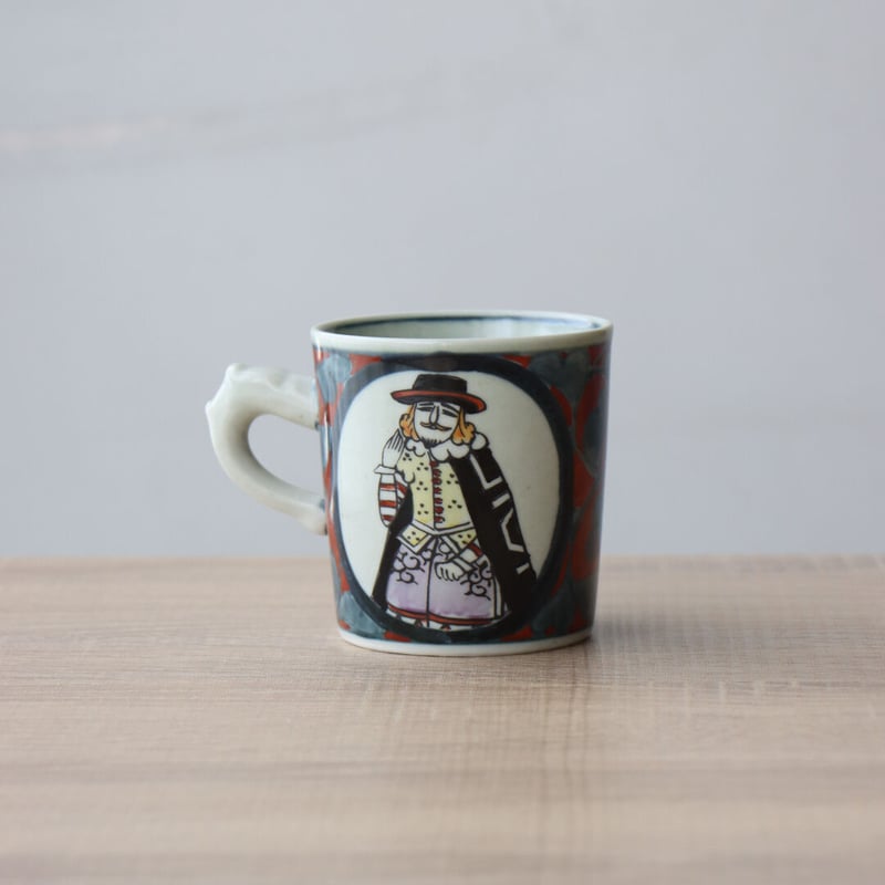 錦南蛮 つき立てマグカップ 赤/緑 | 和食器通販 有田焼 山忠｜おしゃれ