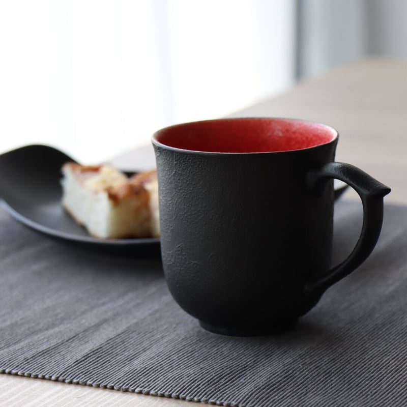 中田篤　マグカップ　黒 中田篤 マグカップ