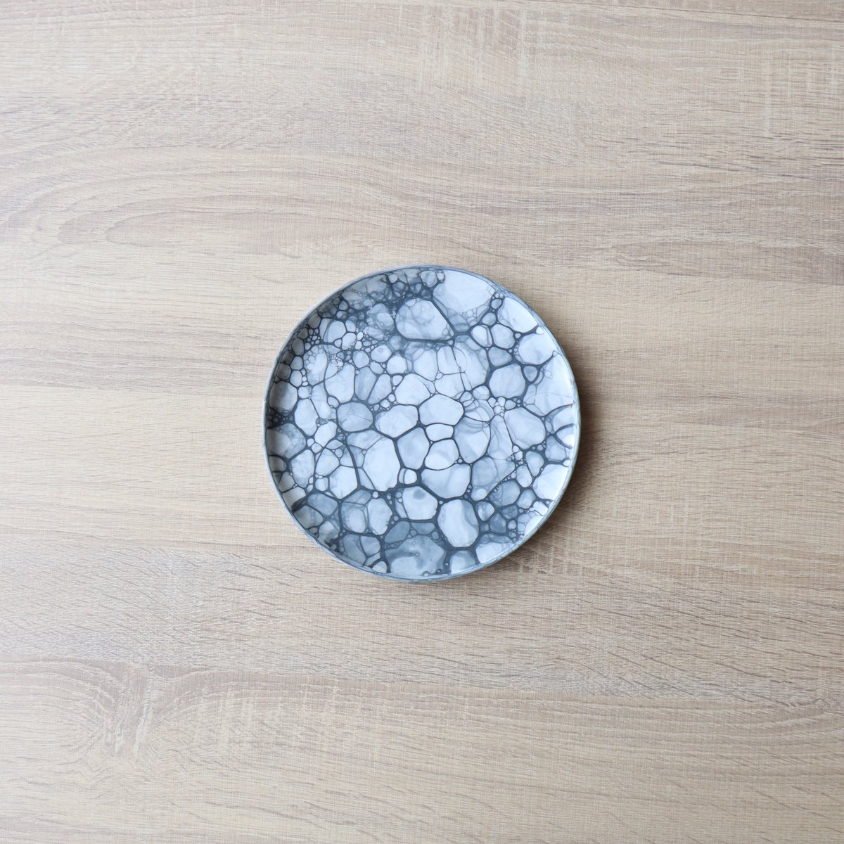 グレー泡 シャーレ 18.5㎝ /25.5cm | 和食器通販 有田焼 山忠