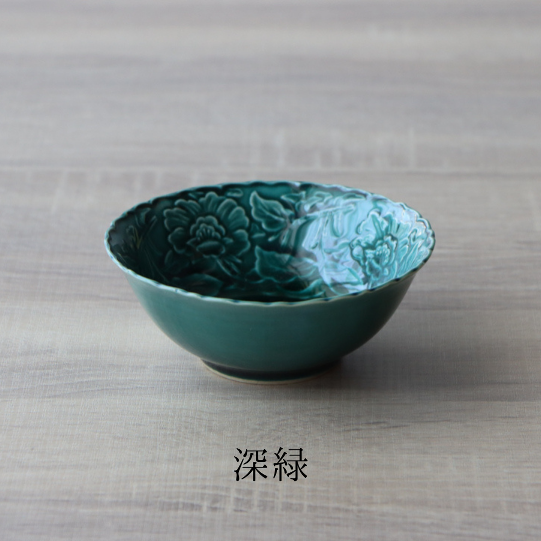 牡丹彫小鉢 | 和食器通販 有田焼 山忠｜おしゃれでモダンな和食器を