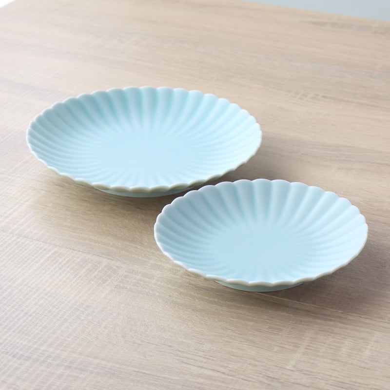 ◉様々な設えに◉ 賞美堂 其泉 青白磁 菊割 色絵柘榴 高台小鉢 セット 向付 賞美堂 其泉 青白磁 菊割 色絵柘榴 高台小鉢 セット 向付