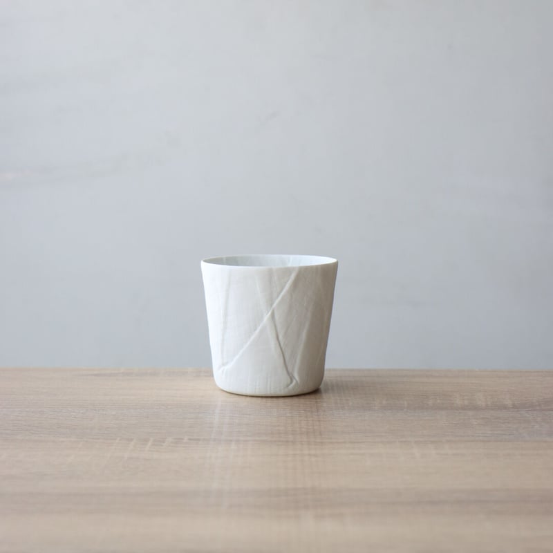 ceramic mimic fabric ロックグラス プレーン | 和食器通販 有田焼 山忠
