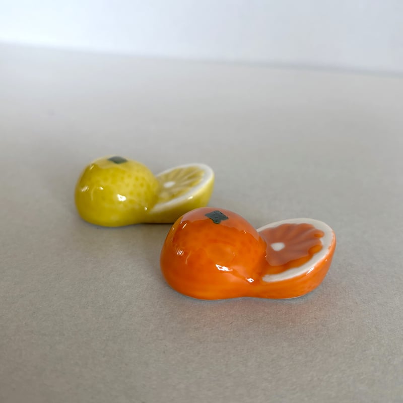 箸置き オレンジ レモン | 和食器通販 有田焼 山忠｜おしゃれでモダン