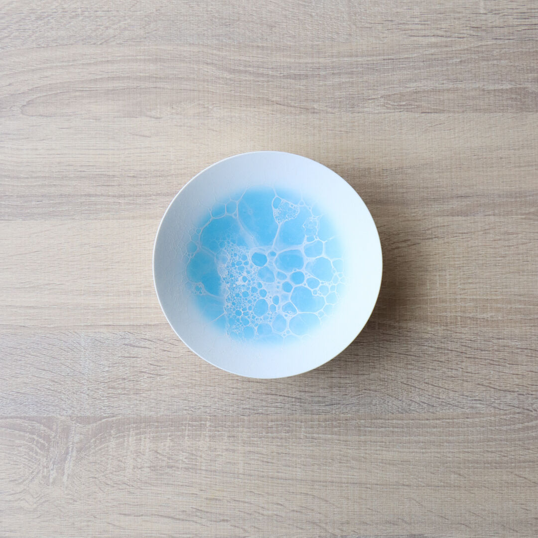 ⭐︎希少　  1815 pacific 大ボウル　4枚 泡 ボウル 18cm blue/gray | 和食器通販 有田焼 山忠｜おしゃれで