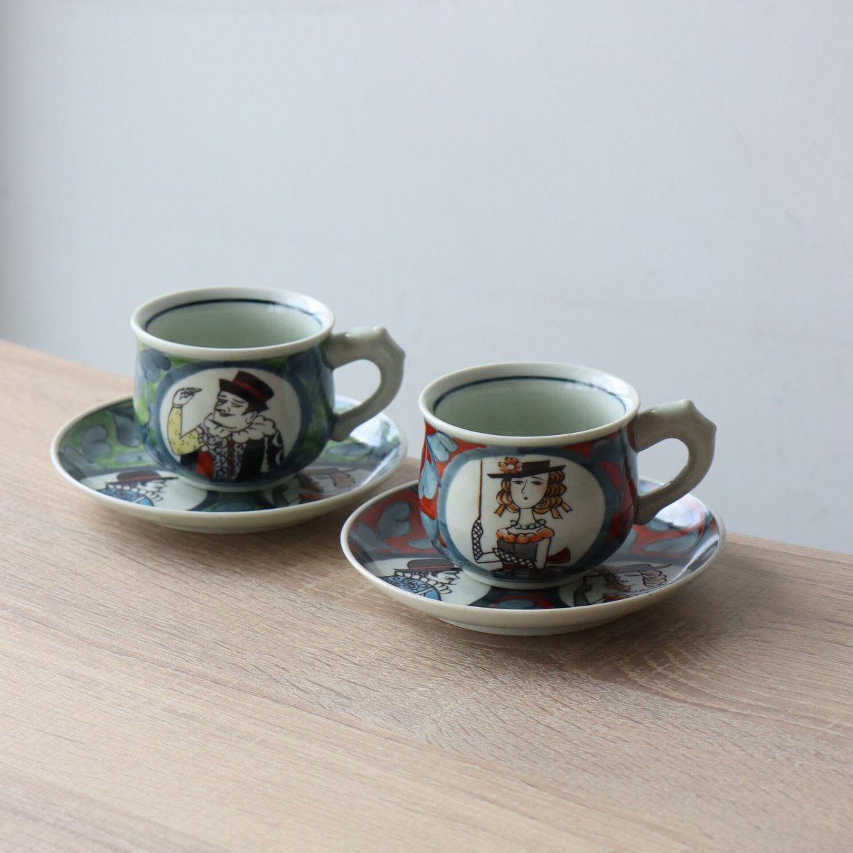 錦南蛮コーヒー碗皿 赤/緑 | 和食器通販 有田焼 山忠|おしゃれ 錦南蛮コーヒー碗皿 赤/緑 | 和食器通販 有田焼 山忠|おしゃれ
