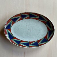 石肌プラチナドット伏渕長皿 19cm | 和食器通販 有田焼 山忠｜おしゃれ