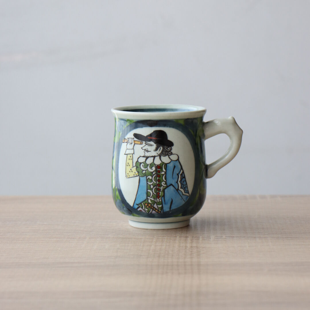 錦南蛮 マグカップ 赤/緑 | 和食器通販 有田焼 山忠｜おしゃれでモダン