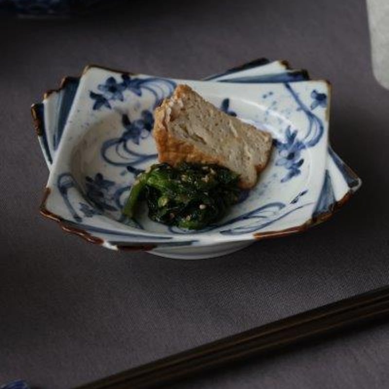 染付紙敷皿小 流水/松竹梅/唐草結び | 和食器通販 有田焼 山忠
