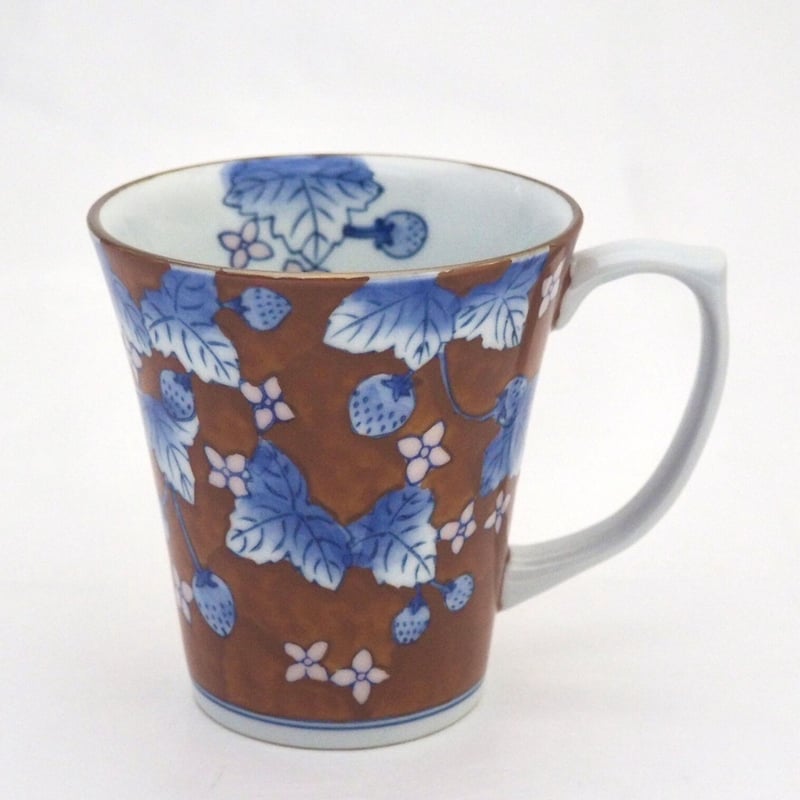 マグカップ つるいちご 赤 | 和食器通販 有田焼 山忠｜おしゃれで