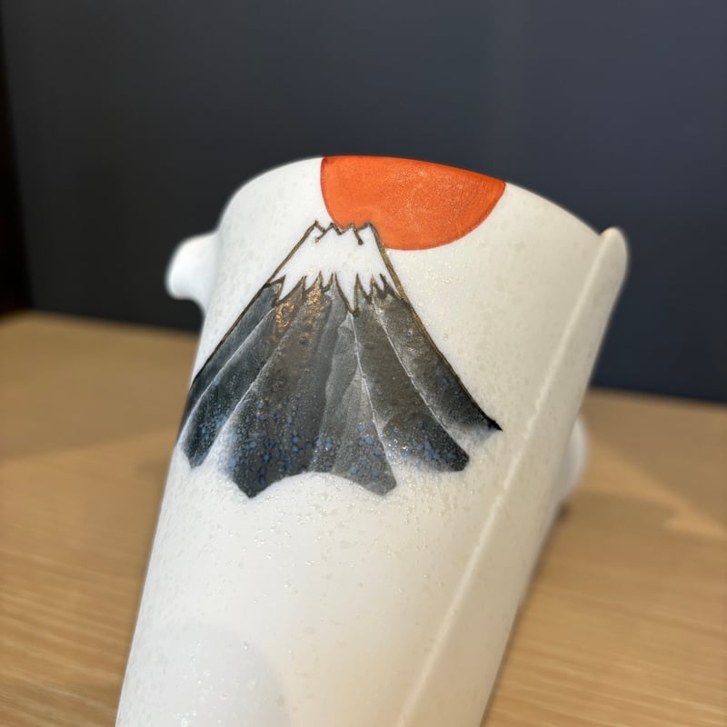 赤墨富士曲げ輪 徳利/ぐい吞み | 和食器通販 有田焼 山忠｜おしゃれで